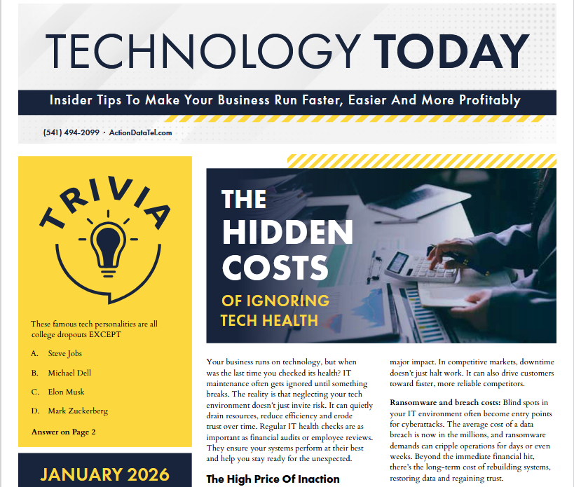January 2026 Newsletter- Hidden Costs for ignoring IT Health